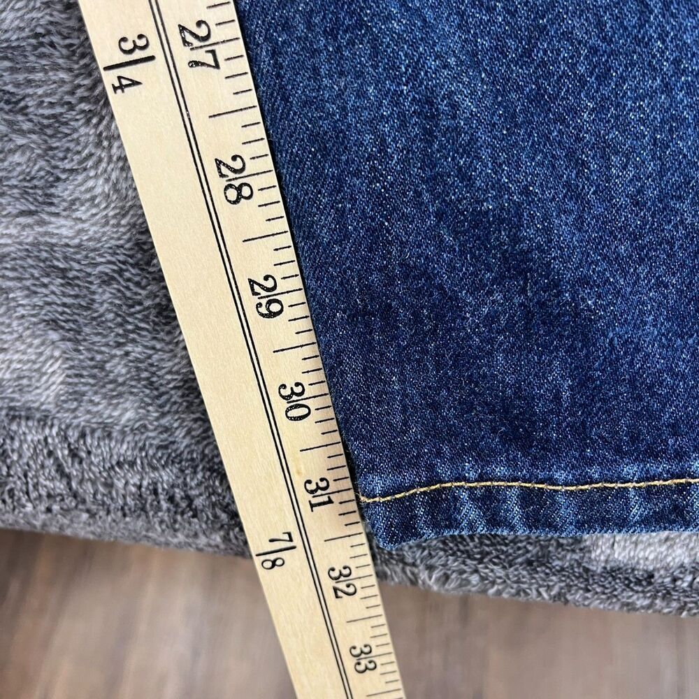 SOLD Vtg 90's Levi's 569 Large Straight Baggy Fit Blue Denim Jeans Men's 33X32 - Picture 7 of 15